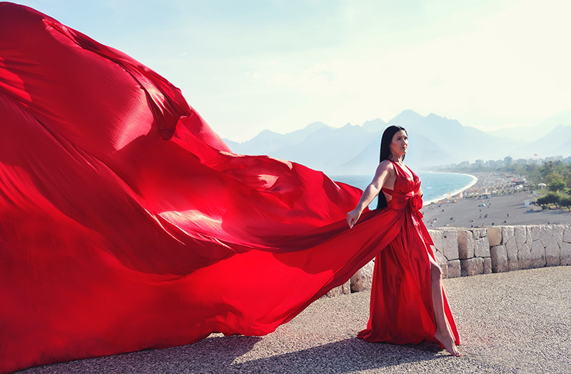 Antalya Flying Dress Photoshoot with Mai