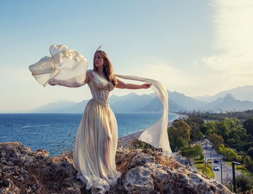 Photo Shoot with a Flying Dress in Antalya with Patricia