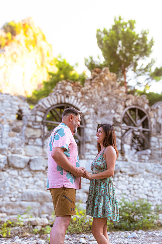 Couple photoshoot in Olympos