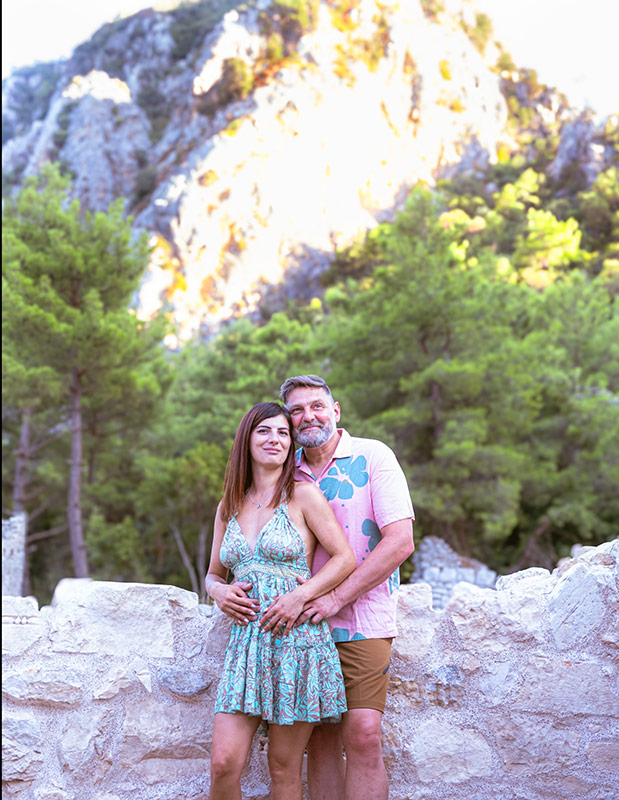 Couple photoshoot in Olympos